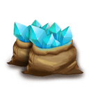 Blue Crystal Bag L